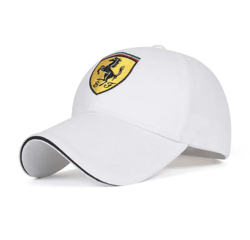 Kšiltová čepice Ferrari bílá
